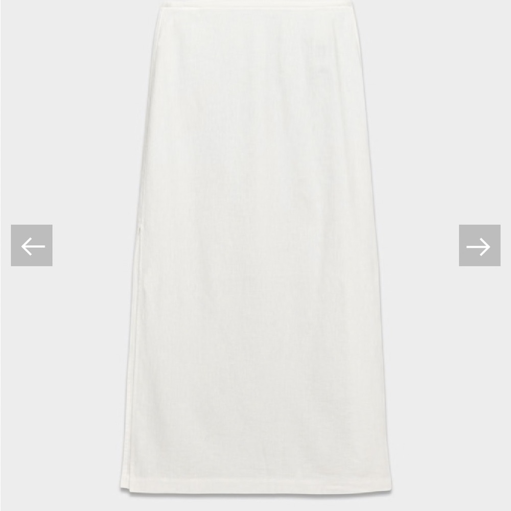 Aritzia Wilfred zen Linen Midi Skirt